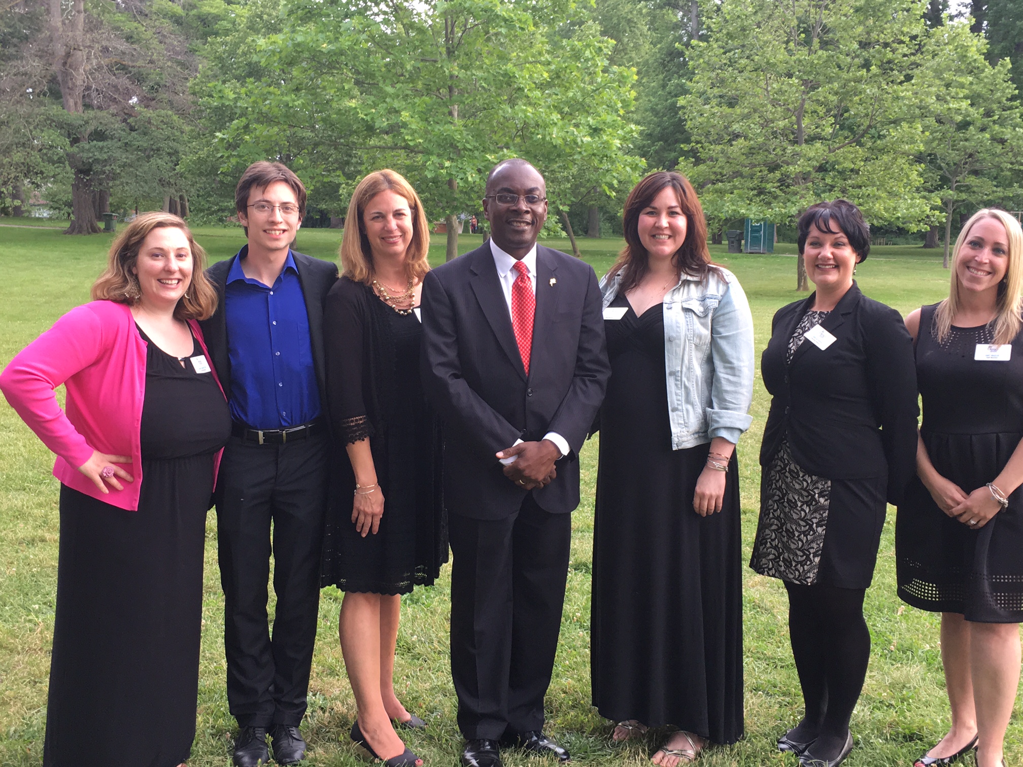 Staff of LNYBN with City of Buffalo Mayor Byron Brown